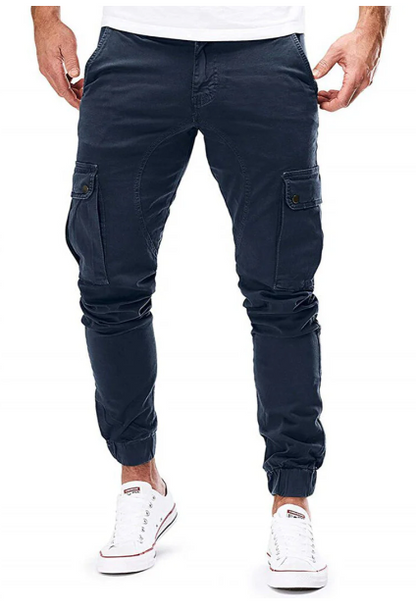 Men's Cargo Trousers with Elastic Waist - Hayes