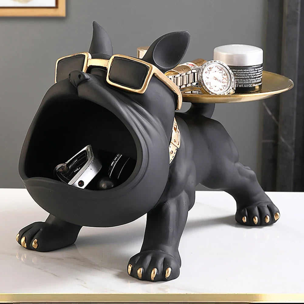 Statuetta chic a forma di cane - Decorazione giocosa ed elegante
