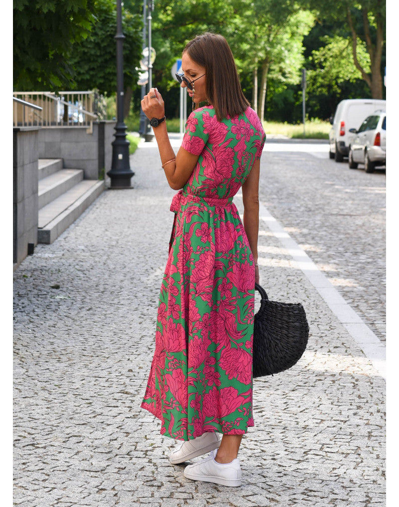 Summer Maxi Dress with Flowers - Linda