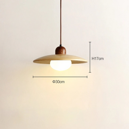 Bambusové závěsné LED svítidlo ve skandinávském retro stylu