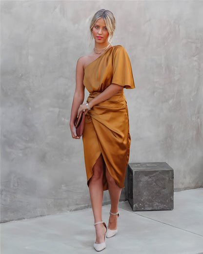 Beautiful Women's Satin Evening Dress – Jessa