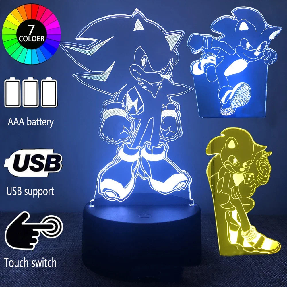 Lampada LED Sonic - Illuminazione giocosa per gamer