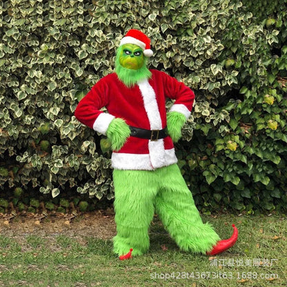 Costume natalizio del Grinch - Completo di accessori per un look festoso