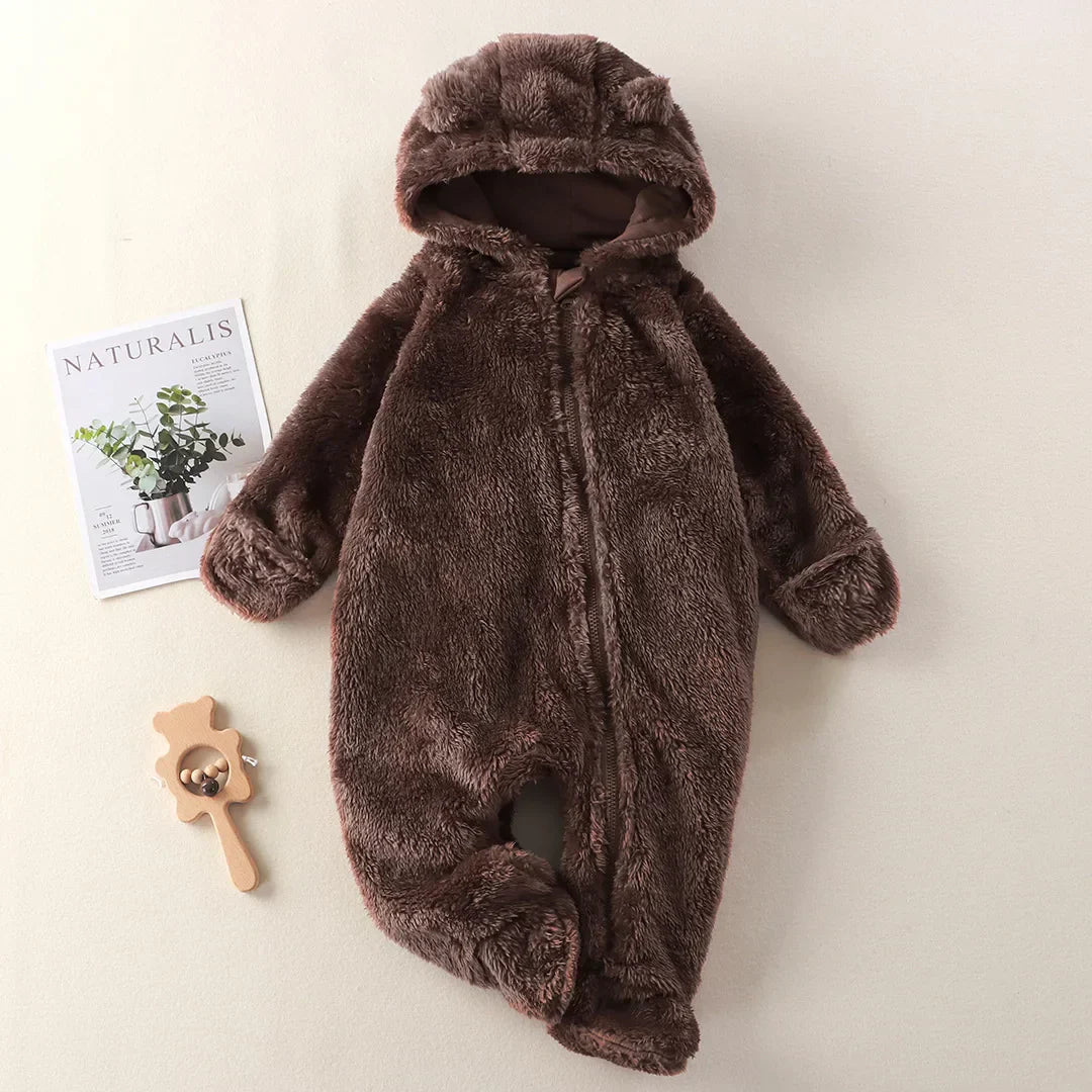 CozyCuddle - Mono suave para bebé - Con capucha - Cómodo y abrigado
