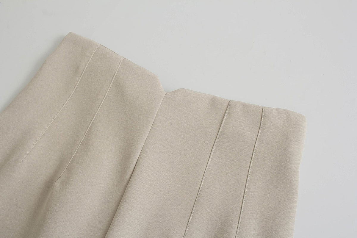 Stylish High-Waisted Tapered Trousers