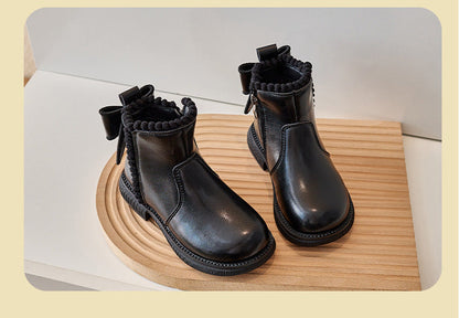 Leather Ankle Boots for Children with Zip – Comfortable Fit and Timeless Design