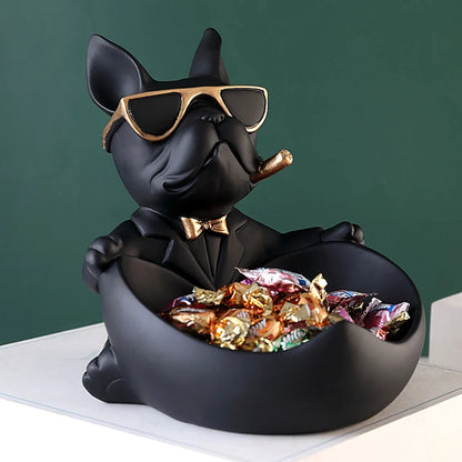Statuetta chic a forma di cane - Decorazione giocosa ed elegante
