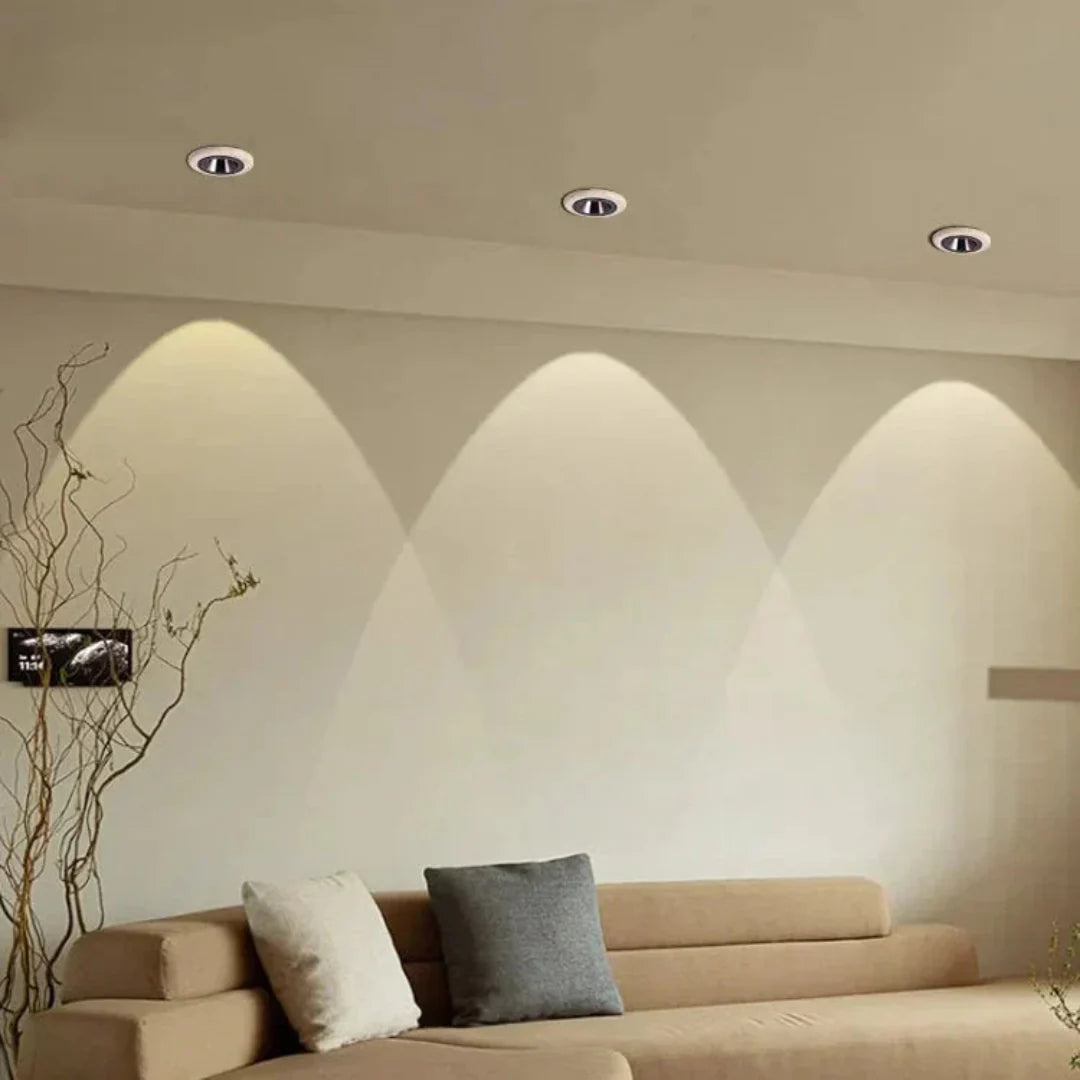 Round Built-in LED Spot Travertine - Luxurious & Energy Efficient
