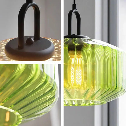 Retro Glass Pendant Light in Nordic Loft Style