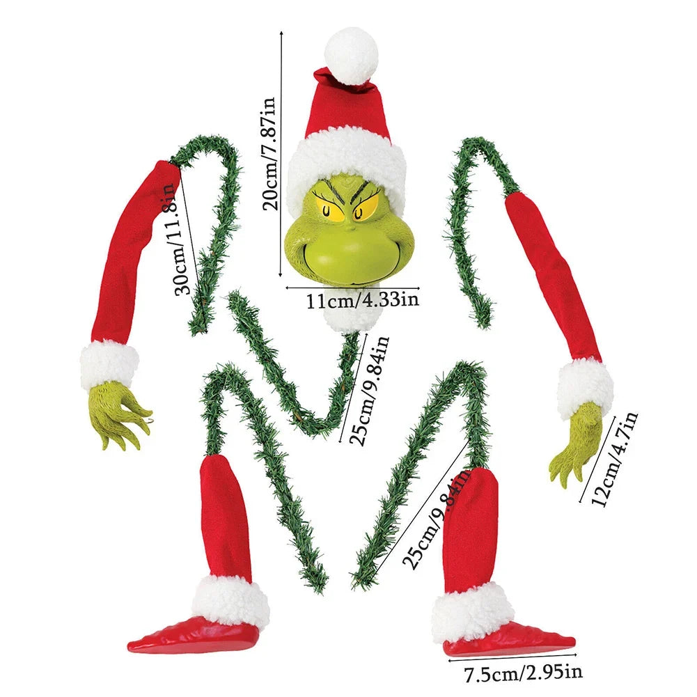 Bambola decorativa natalizia del Grinch - Per una gioia festosa e creativa