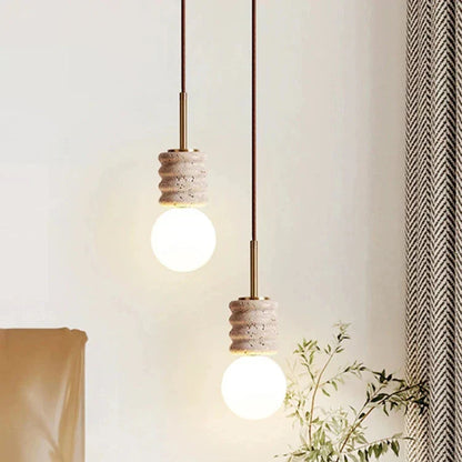 Elegantna LED visilica s modernom kamenom završnom obradom