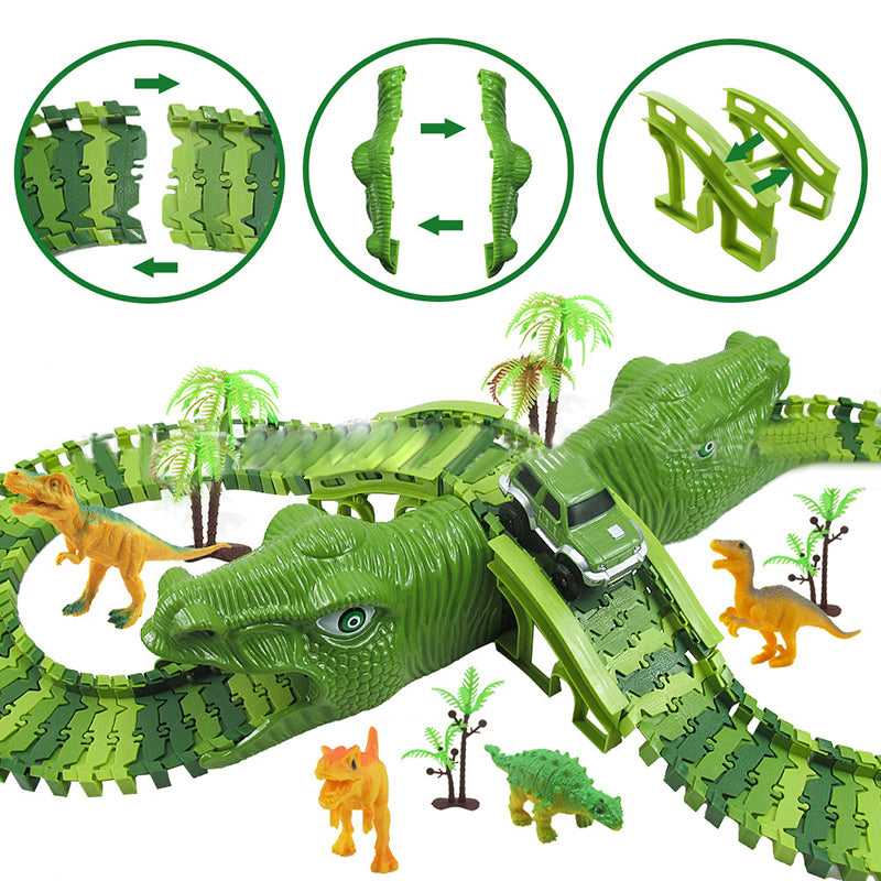 DinoTrack - Súprava dinosaurov - dráha s 360-stupňovou zákrutou