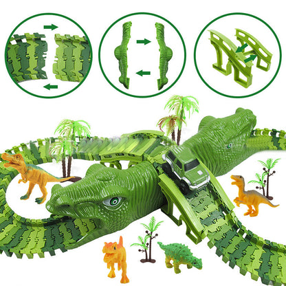 DinoTrack - Súprava dinosaurov - dráha s 360-stupňovou zákrutou