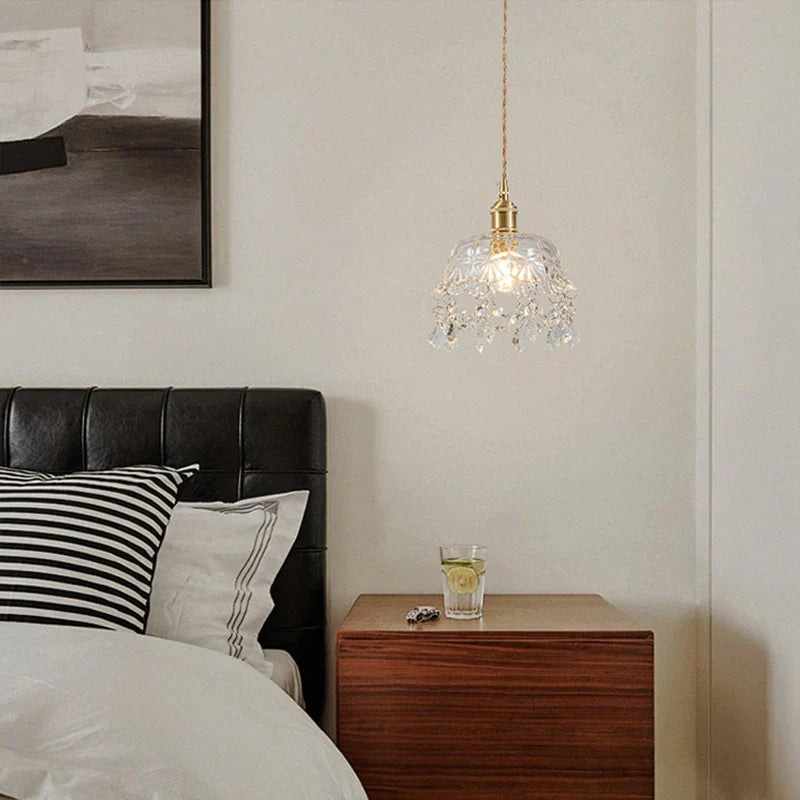 Retro European Glass Pendant Lamp – Elegant and Timeless