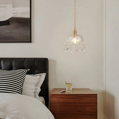 Retro European Glass Pendant Lamp – Elegant and Timeless