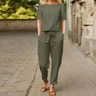 Comfortable Ladies Co-ord Set Two-Piece Set with Top and Trousers