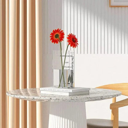 Transparent Acrylic Book Vase