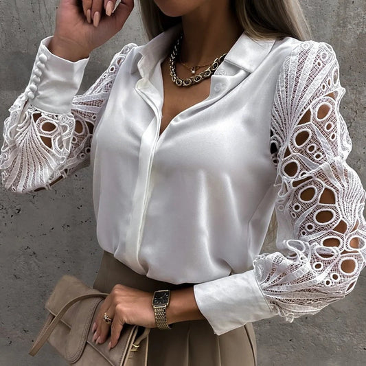 Blusa casual elegante da donna, top chic per tutti i giorni