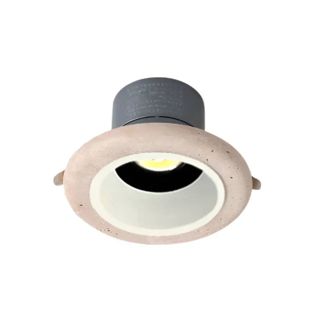 Round Built-in LED Spot Travertine - Luxurious & Energy Efficient