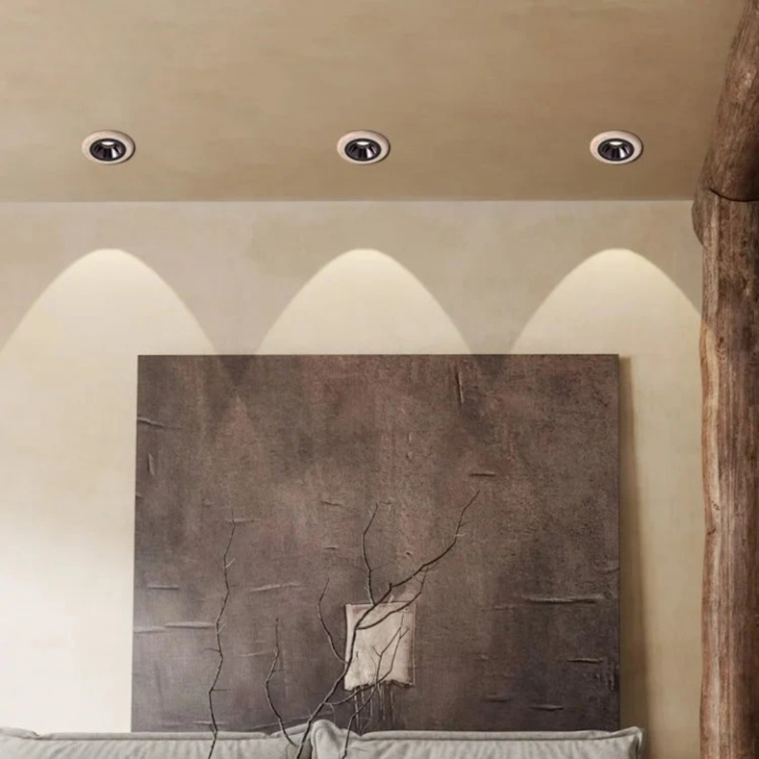 Round Built-in LED Spot Travertine - Luxurious & Energy Efficient