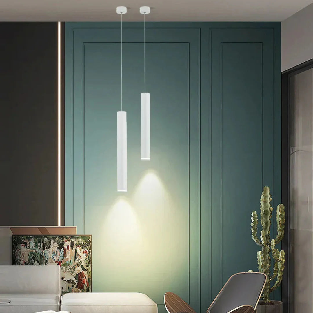 Lustră suspendată elegantă cu LED - design modern și eficiență energetică