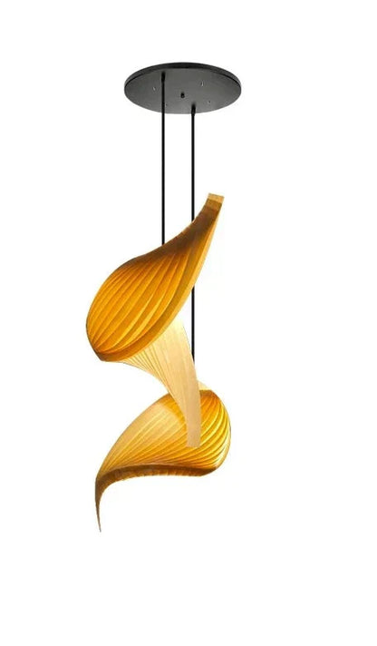 Japanese Vortex LED Pendant Light - Minimalist Design