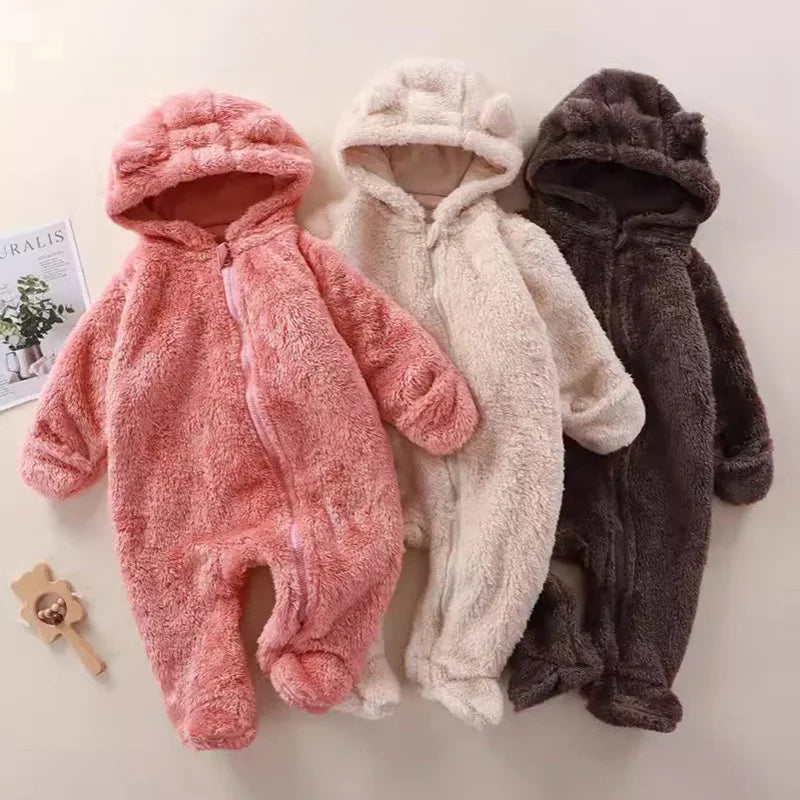 CozyCuddle - Mono suave para bebé - Con capucha - Cómodo y abrigado
