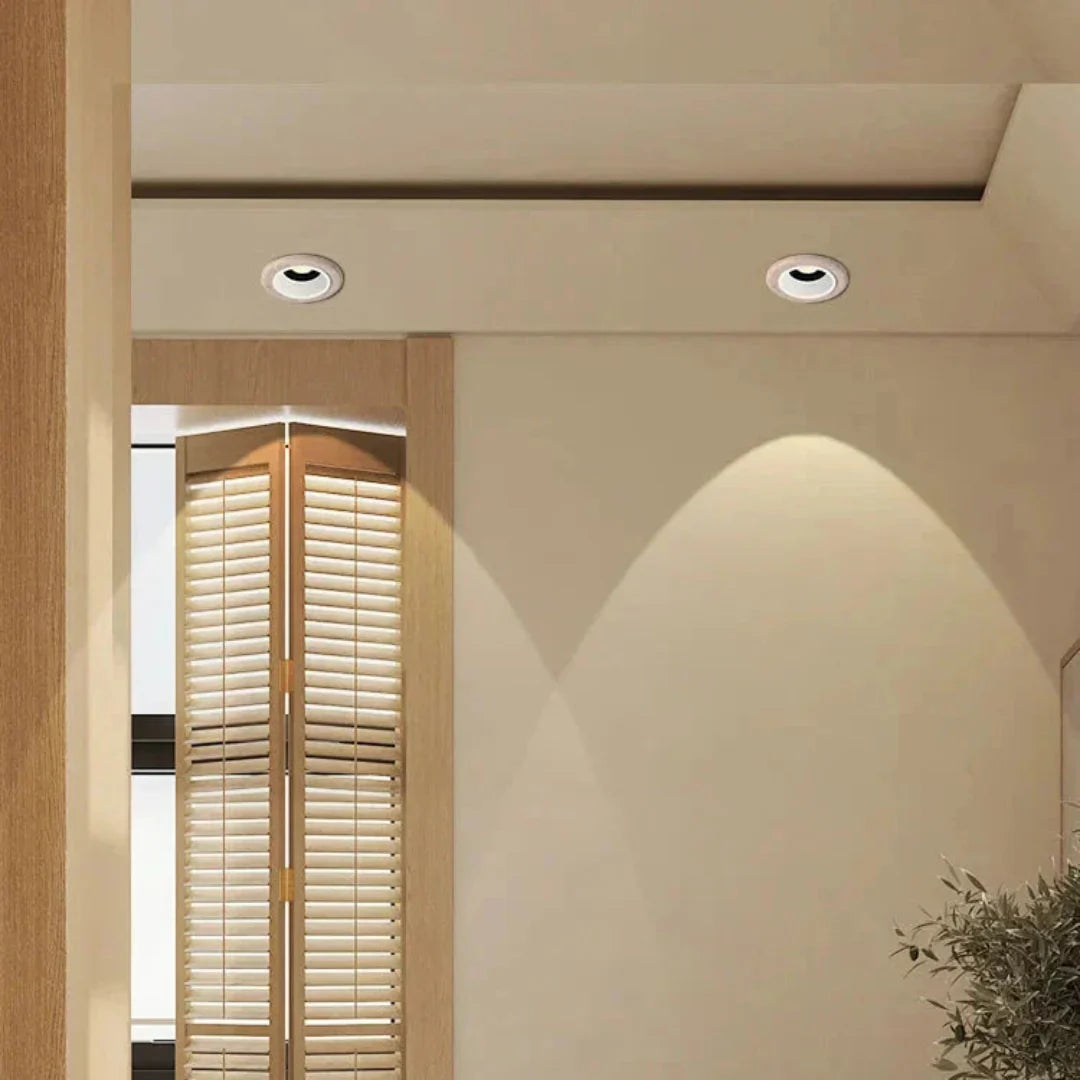 Round Built-in LED Spot Travertine - Luxurious & Energy Efficient