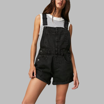 Sleeveless Denim Jumpsuit