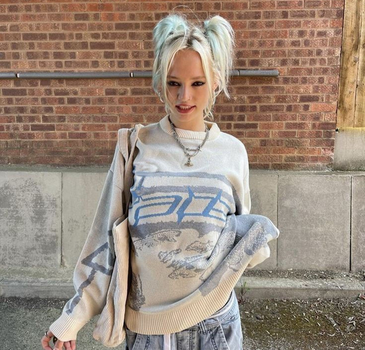 Übergroßer Streetwear-Damenpullover – Salud