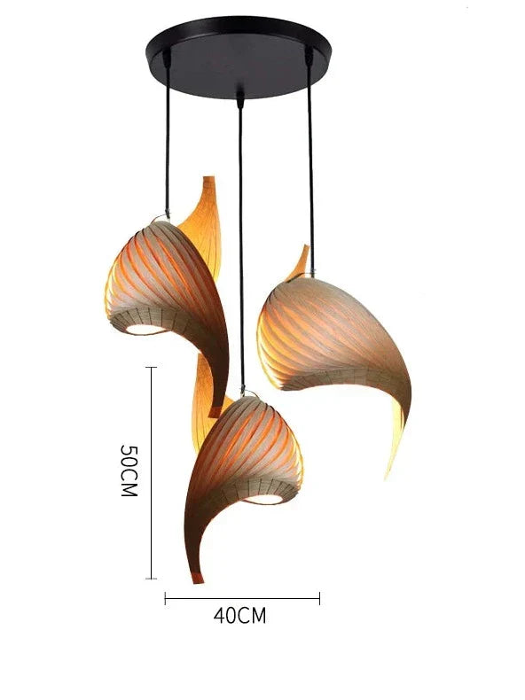 Japanese Vortex LED Pendant Light - Minimalist Design