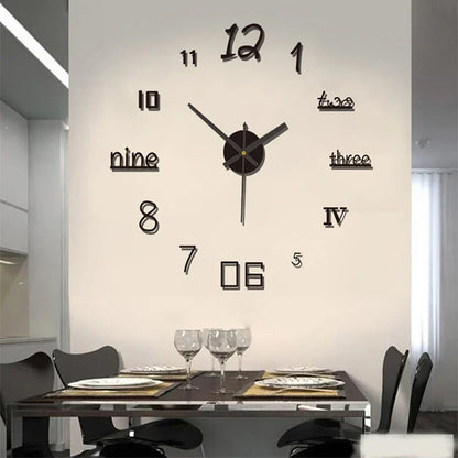 Orologio da parete decorativo con numeri romani – Orologio al quarzo silenzioso per interni moderni