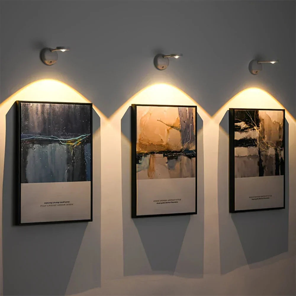 Wireless Wall Lamp with Motion Sensor – Rechargeable and Dimmable