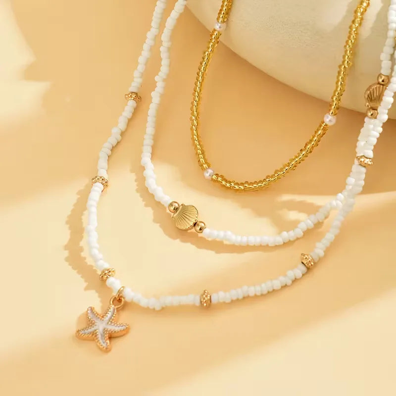 Shell and Star Necklace