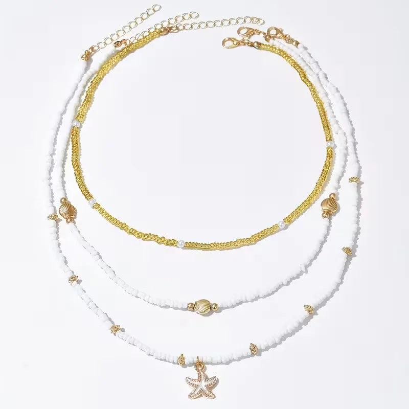 Shell and Star Necklace