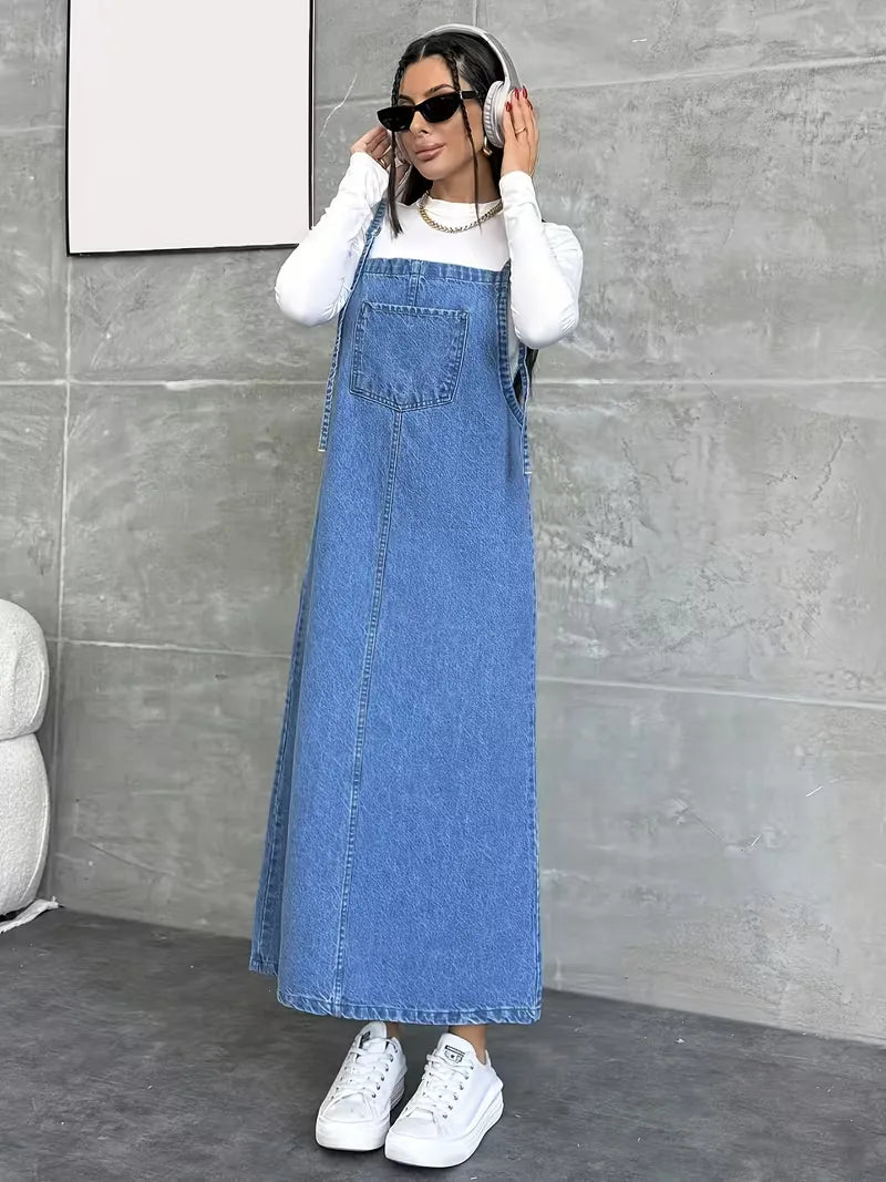 Shirt Dress with Spaghetti Straps