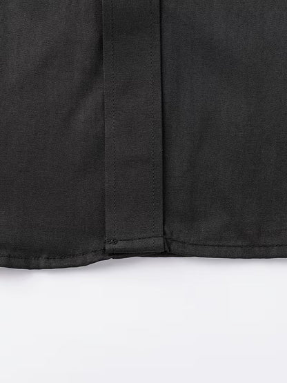Shirt with Geometric Pattern and Slim Fit