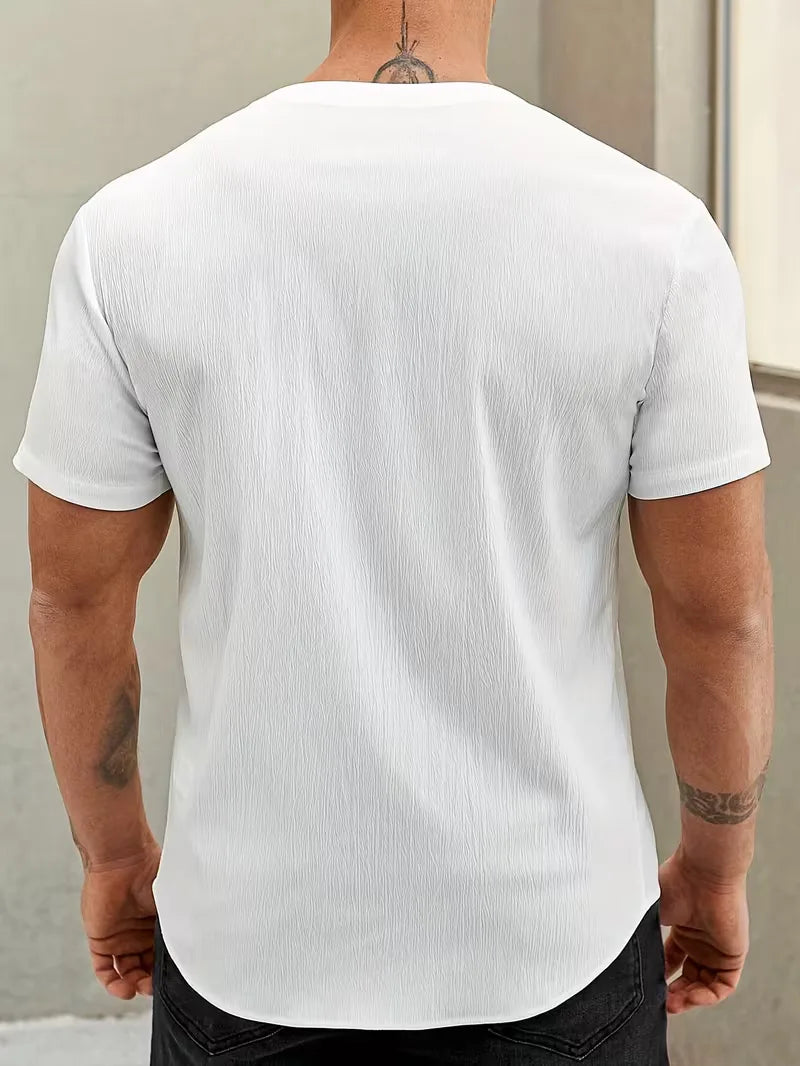 Shirt with Mandarin Collar