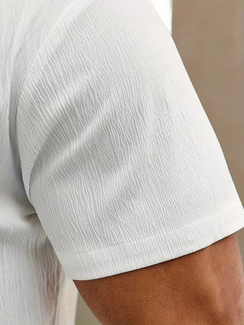Shirt with Mandarin Collar