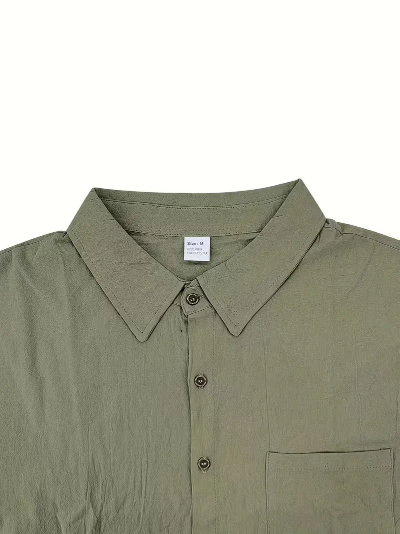 Short Sleeve Shirt with Chest Pocket