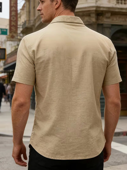 Short Sleeve Shirt with Chest Pockets