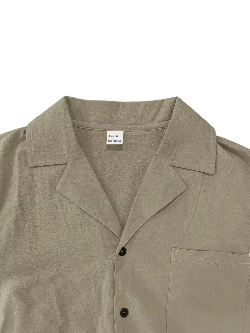 Short Sleeve Shirt with Trousers