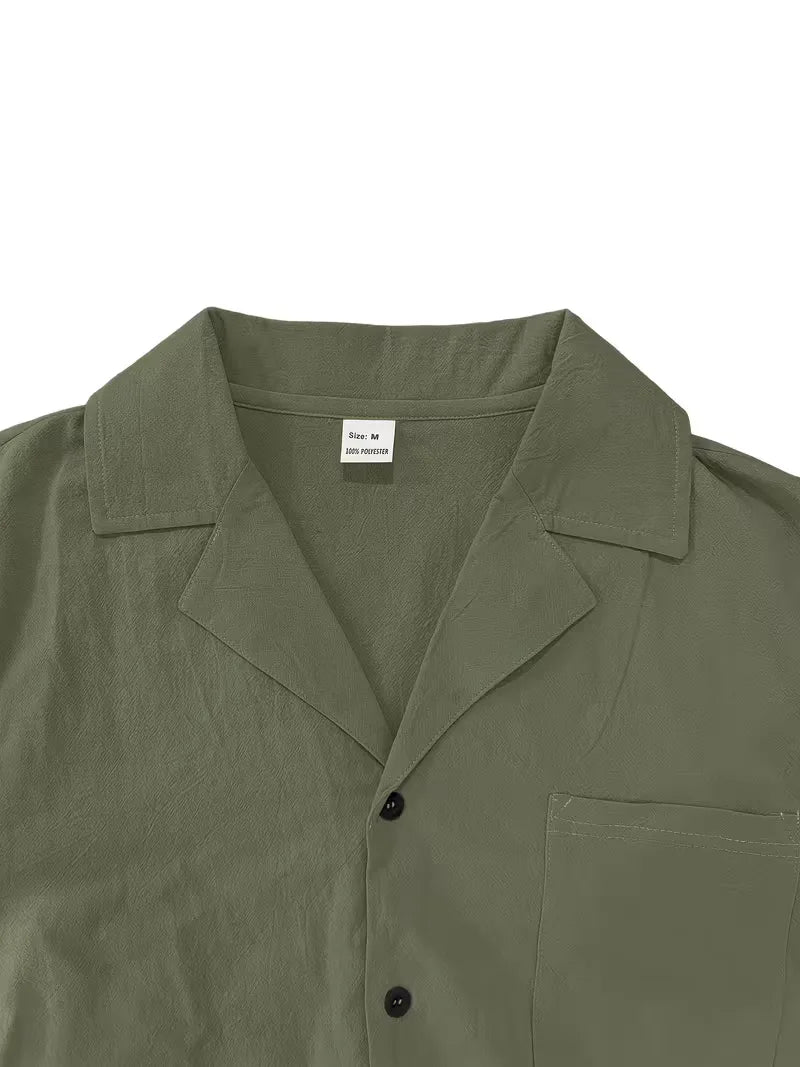 Short Sleeve Shirt with Trousers