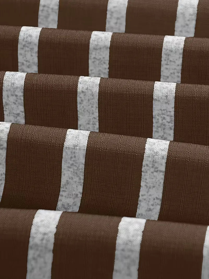 Short Sleeve Shirt with Vertical Stripes