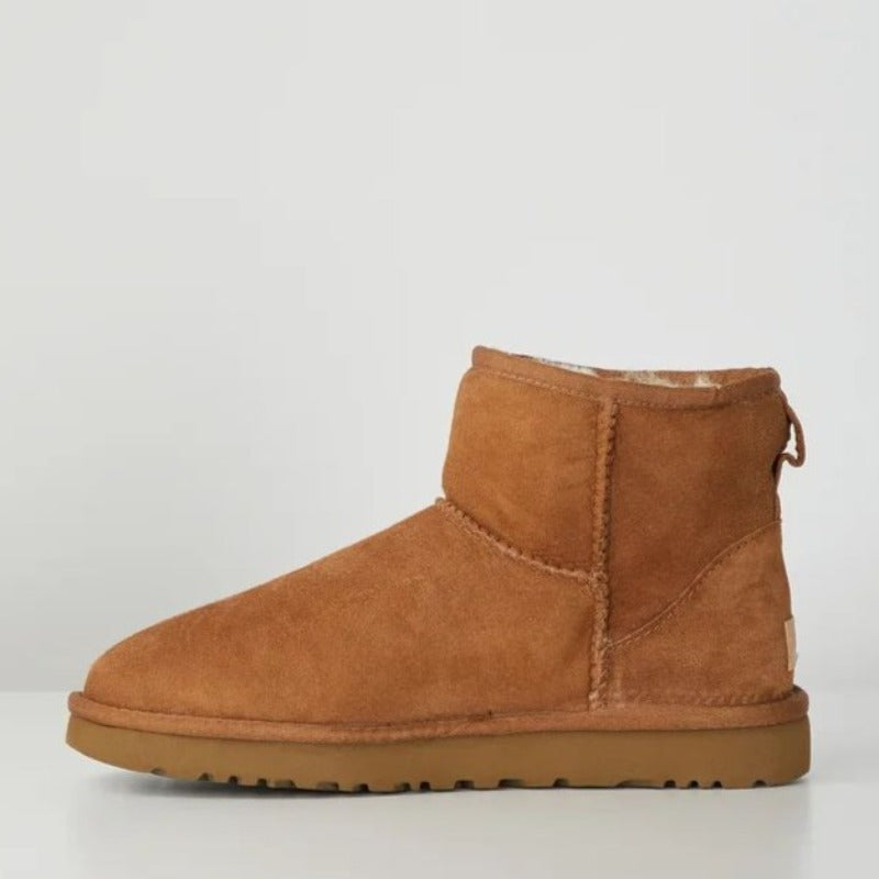 Short boots with soft faux fur lining