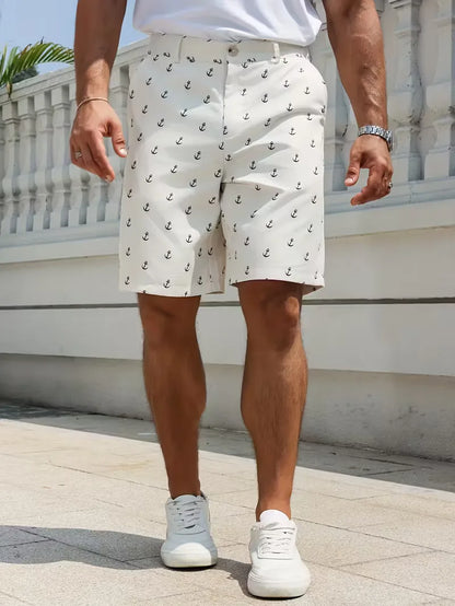 Shorts with Anchor Pattern