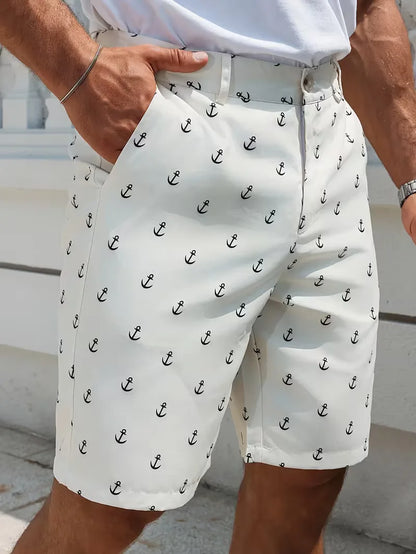 Shorts with Anchor Pattern