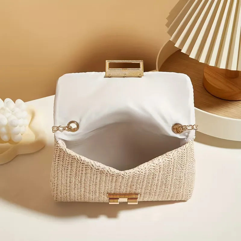 Shoulder Bag with Golden Chain