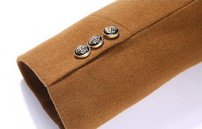 Sjoerd | Wool Cashmere Removable Scarf Coat for Men