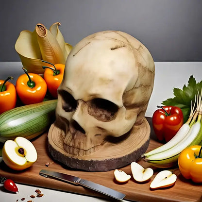 BladeSkull - Originale supporto per coltelli da cucina a forma di teschio